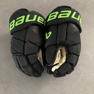 New Dallas Stars Blackout Bauer Hyperlite Pro Stock Hockey Gloves 14” (New)