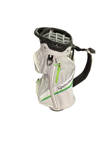 Used Taylormade 14 WAY CART BAG Mens Cart Bag Silver 11347-S000262732