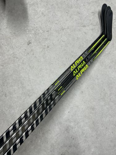 3 PACK 95 Flex P28 Senior Warrior Alpha LX20 Left Hand Hockey Stick Pro Stock (New)