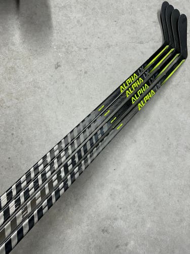 4 PACK 95 Flex P28 Senior Warrior Alpha LX20 Left Hand Hockey Stick Pro Stock (New)