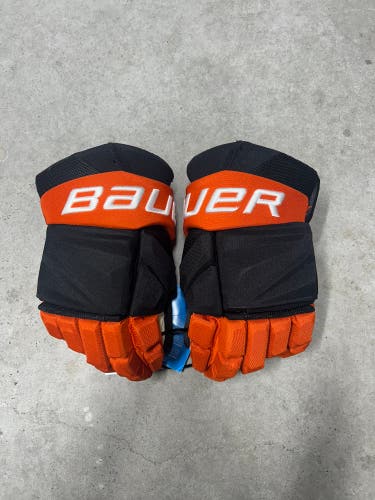 14” Bauer Vapor Hyperlite Anaheim Ducks Gloves Pro Stock (New) NHL