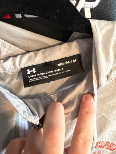 Gray Men's Medium philadelphia flyers Under Armour Jacket (Used)