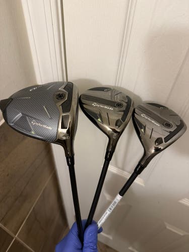 TaylorMade Qi35 Driver 10.5* & 3 & 5 FairwayWood Stiff Flex Right Handed