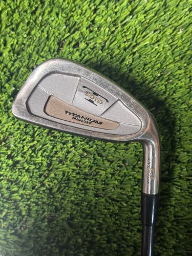 Mizuno T-Zoid T3 Titanium Insert 6 Iron Turbo Gold Graphite Regular Flex RH