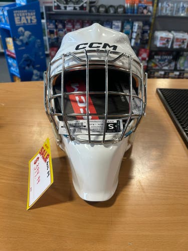 Senior Small CCM Axis F9 Goalie Mask (New)