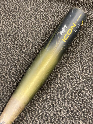 Used BBCOR Certified 2023 Rawlings Icon Composite Bat 34" (-3)
