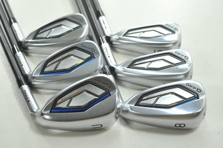 Ping G440 6-W,UW Iron Set Senior Flex Black Dot Right Alta CB Graphite # 210029