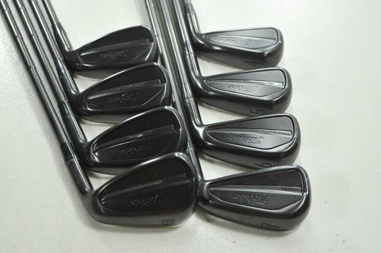 Titleist T200 2023 Limited Black 4-PW,48* Iron Set Stiff RH DG MID Steel #205923
