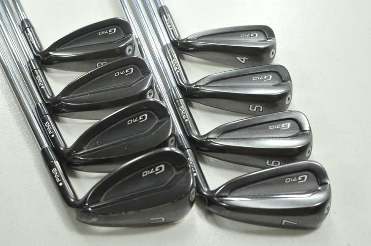 Ping G710 4-W,UW Iron Set Regular Flex White Dot Right AWT 2.0 Steel  # 209095