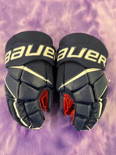 Blue Senior Bauer Vapor 3X Gloves 13" (Used)