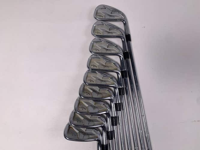 Callaway Apex Pro 19 Iron Set 3-PW+GW  Elevate MPH 115g Extra Stiff Mens RH