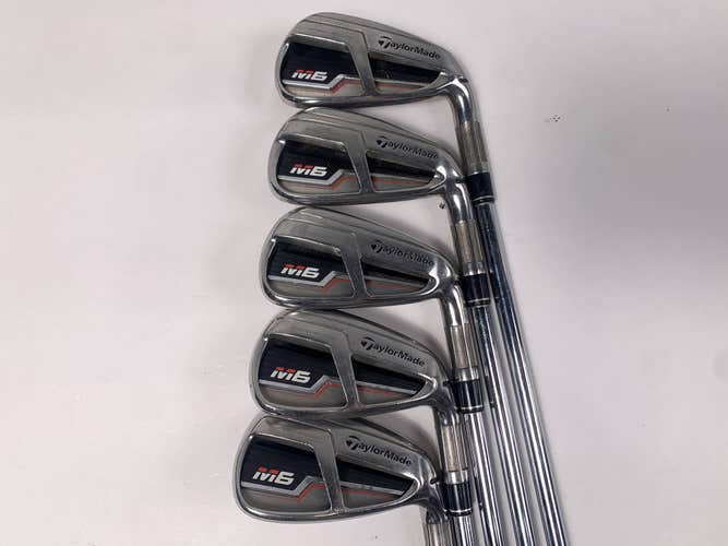 TaylorMade M6 Iron Set 5-9 KBS Tour Regular Steel Mens RH