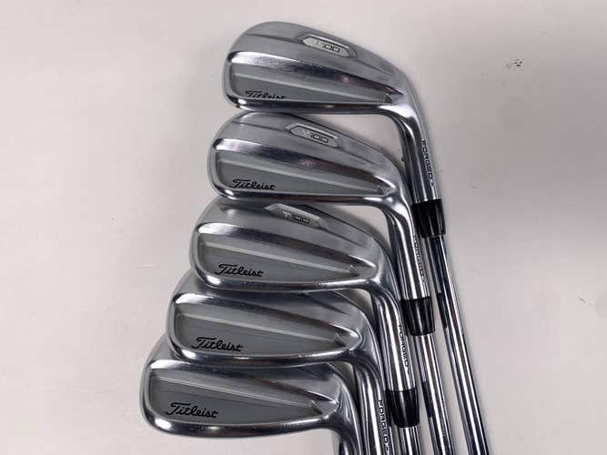 Titleist T100 2021 Iron Set 6-PW True Temper AMT S300 Red Stiff Steel Mens RH