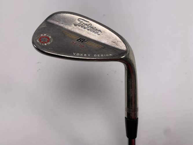 Titleist Vokey Spin Milled Oil Can 2009 Wedge 52* 8 Bounce Wedge Steel Mens RH