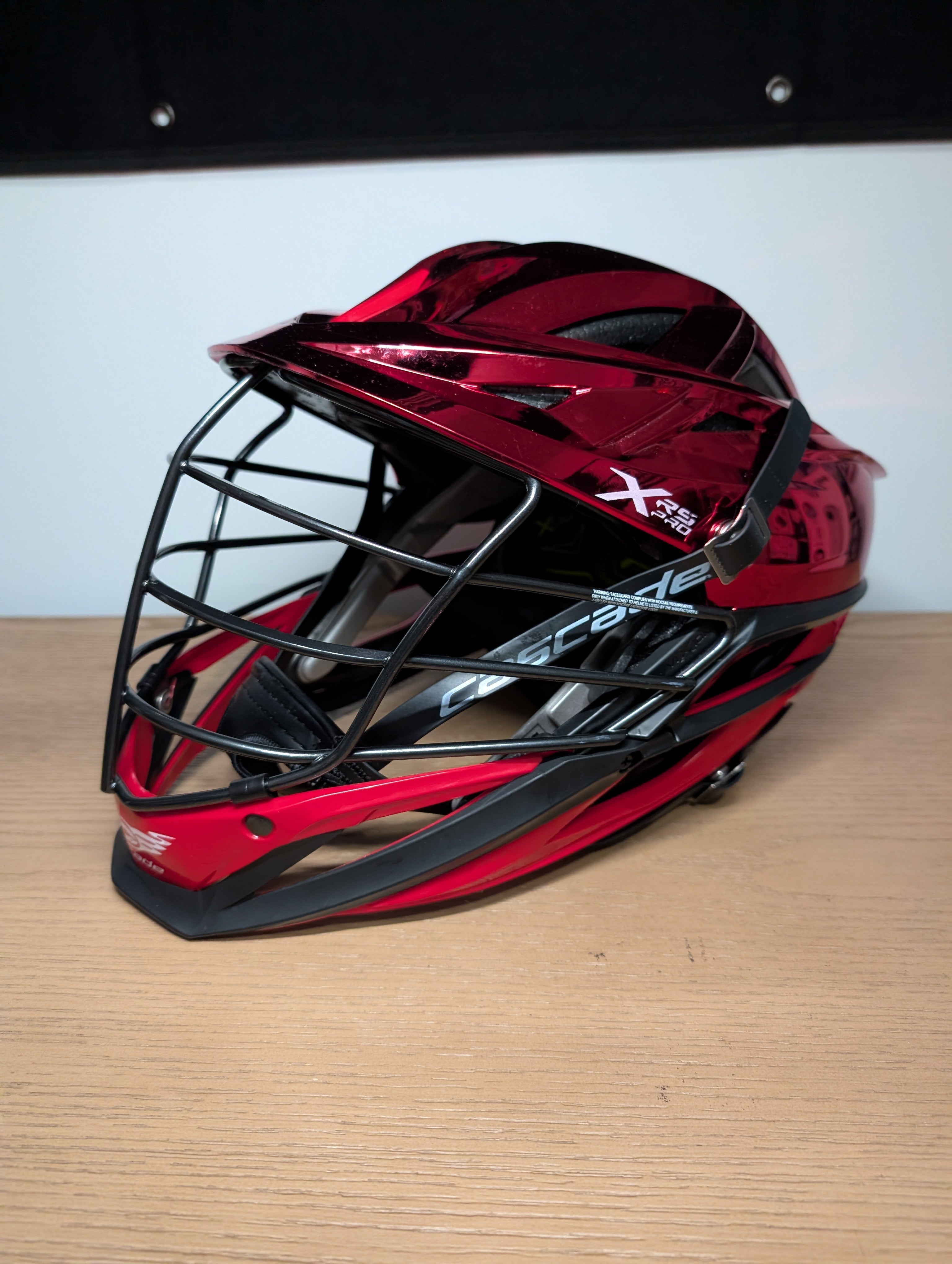 Chrome Red Cascade XRS Pro Helmet (Basically New) | SidelineSwap 
