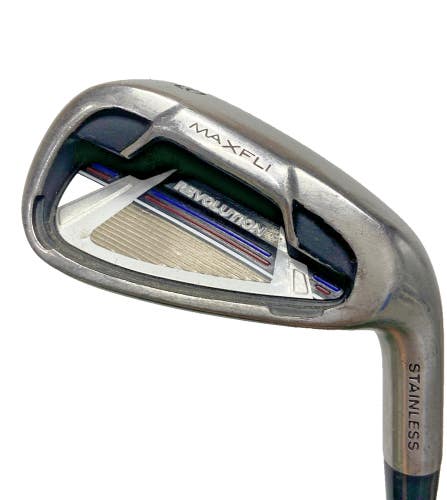 Maxfli Revolution 9 Iron Right-Handed Men's Stiff Steel 35.5" New Midsize Grip