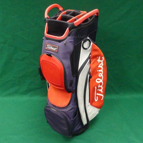 Titleist Cart 15 Blue/Red/Grey 15-Way Golf Cart Bag w/ Raincover