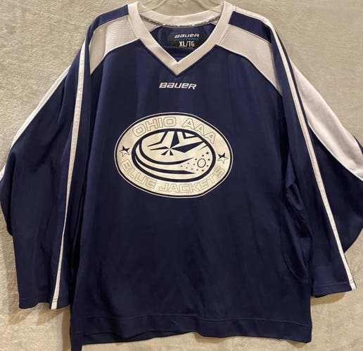 Ohio AAA Blue Jackets Team Stock Practice Jersey XL (#27)