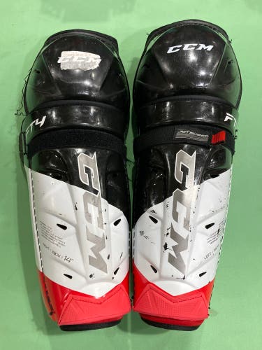 Used Senior CCM JetSpeed FT4 Shin Pads 14"