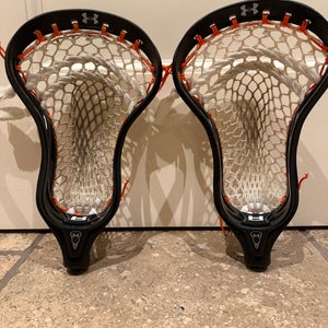 Used Under Armour COMMAND II Mens Lacrosse Head Black with ECD Mesh