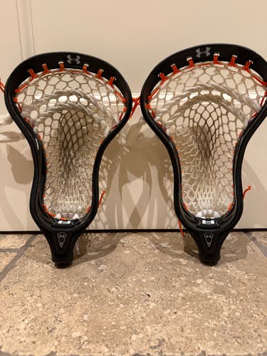 Used Under Armour COMMAND II Mens Lacrosse Head Black with ECD Mesh