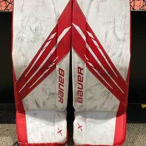 Used Intermediate Medium Bauer Vapor 3X Goalie Leg Pads 31"