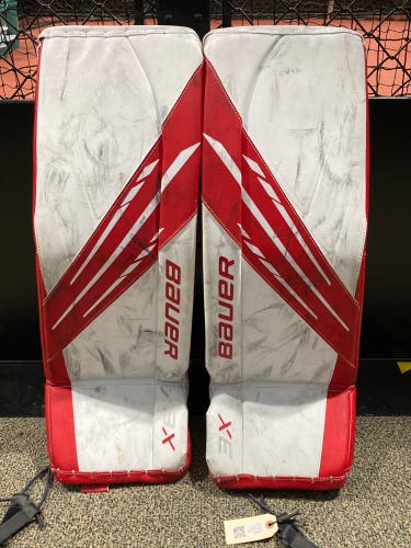 Used Intermediate Medium Bauer Vapor 3X Goalie Leg Pads 31"