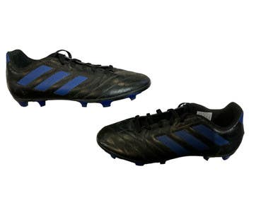Used Adidas Soccer Cleats Black And Navy Blue Junior 04 11873-S000220235