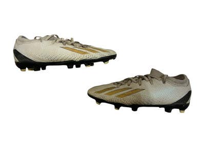 Used Adidas X Soccer Cleats White And Gold Junior 05.5 11873-S000206921