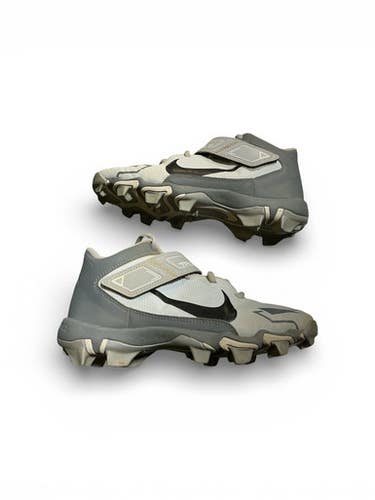 Used Nike TROUT FASTFLEX BB/SB Cleats Grey Junior 04 11873-S000228017