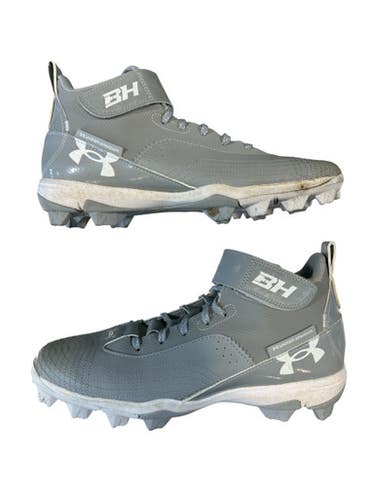 Used Under Armour BH BB/SB Cleats Grey Senior 10 11873-S000231091