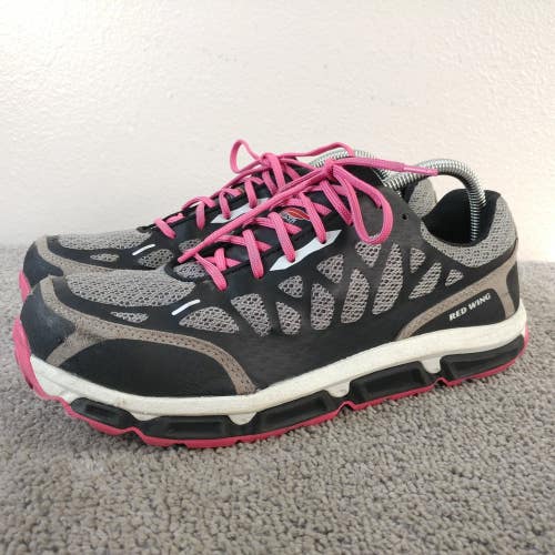Red Wing Safety Toe Work Sneakers Womens Size 10 Shoes Black Gray Pink Low Top