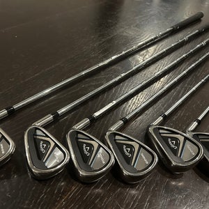 Men's 2024 Callaway Edge Right Handed Iron Set Regular Flex (6 Clubs) #6 - #9, PW, SW Steel Shaft (U
