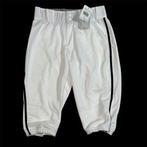 NEW Youth Boys Size XL Adidas Icon Pro Piped Knicker Baseball Pants GQ9138 White black