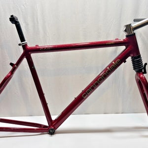 Vintage 1998 Cannondale F500 21.5" C-T CAAD 2 Aluminum Mtn Bike Frame Head Shok+