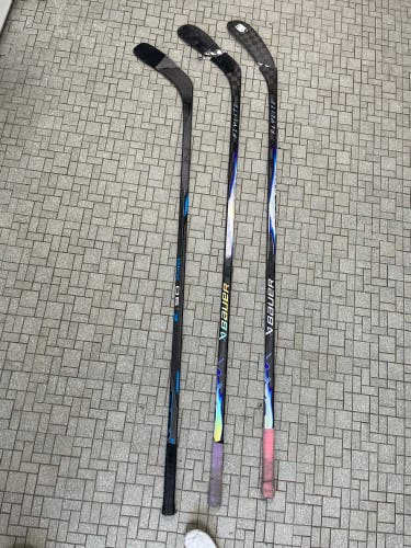 Broken sticks, two fly light and one tracer. Right hand