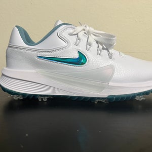 Nike Victory Pro 4 Men's Size 7.5 White Smokey Blue Golf Shoes FZ7611-102 NEW