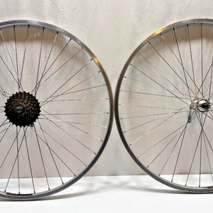 Vintage Sun Rims AT-18 7-Spd Aluminum 26" QR Mtn Bike Wheelset Shimano RM40 Hubs