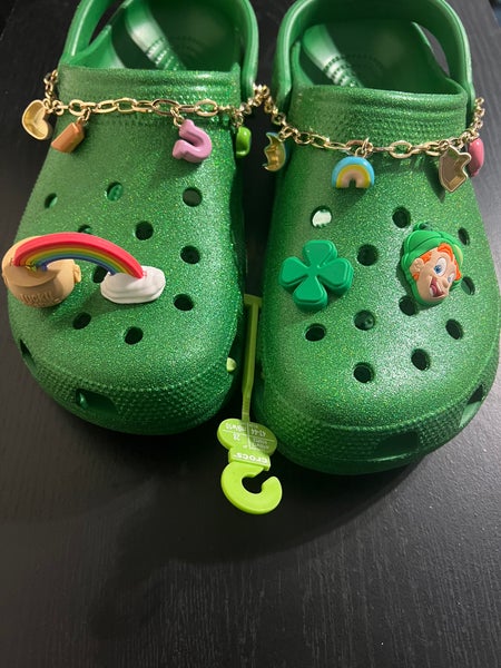 CROCS Lucky Charms Green Men\'s Size 11 Lots of Jibbitz AND Charms NEW Lucky Charms Crocs | eBay main image 4