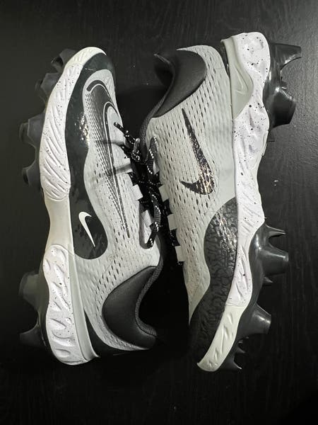 Men Size 9 Nike Alpha Huarache Elite 4 MCS Baseball Cleats Grey White FD6221-002 Nike Alpha Huarache Elite 4 Low MCS Men main image 4