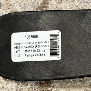 Junior Bauer Twitch Left Hand Hockey Stick P92 50 Flex (New)