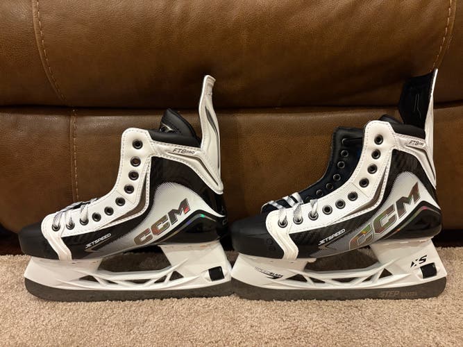 CCM JetSpeed FT8 Pro White Hockey Skates