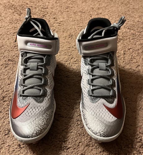 NEW Nike Alpha Huarache Elite Mid Baseball Cleats FZ3327-001 Size 10.5
