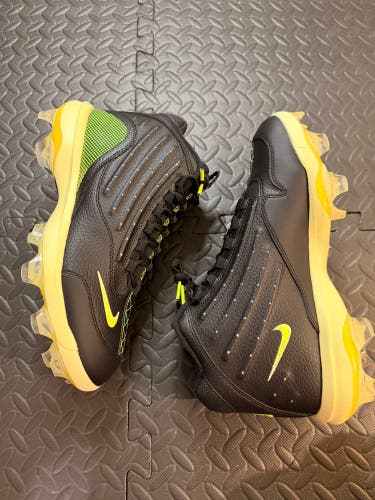 Black Men's Size M 9.0 (W 10.0) Adult Nike Griffey 2 High Top Molded Cleats (New)