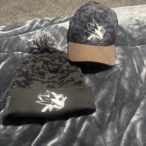 San Jose Sharks Beanie and Cap . 50% Off BRAND NEW