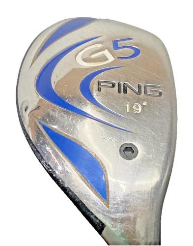 Ping G5 3 Hybrid 19* RH 85g Aldila NV Stiff Graphite 39.5" Good Stock Grip