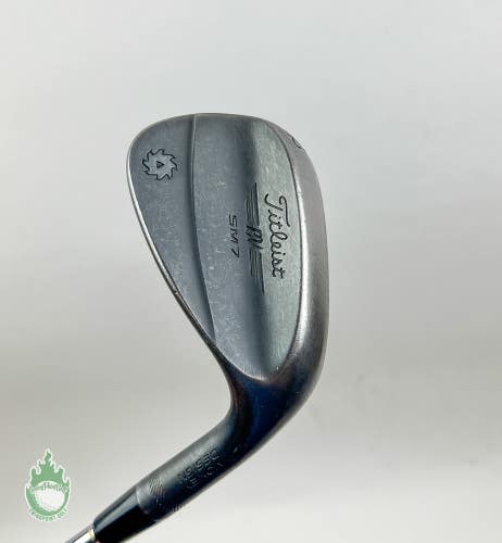 Used Titleist Vokey SM7 F Grind Jet Black Wedge 52*-12 Stiff Steel Golf Club