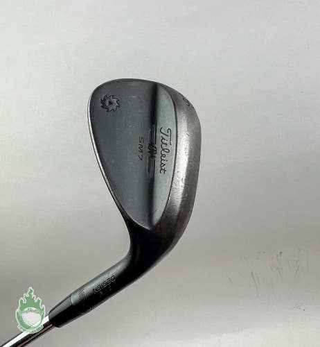 Used Titleist Vokey SM7 S Grind Jet Black Wedge 56*-10 Stiff Steel Golf Club