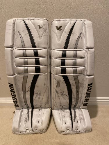 34”+2 Vaughn Velocity V6 Goalie Leg Pads Pro Stock (Used)