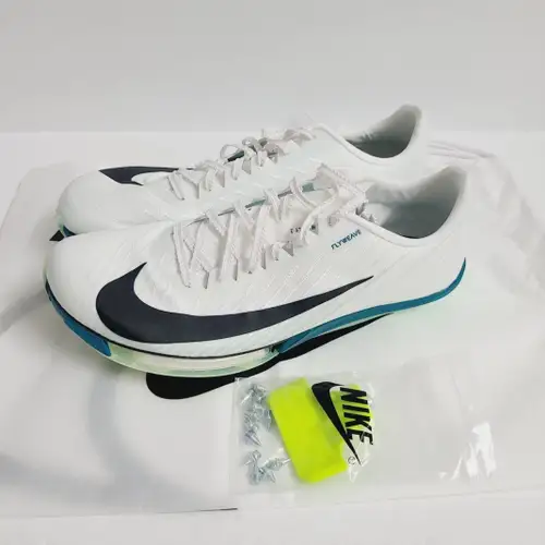 Nike Air Zoom Maxfly 2 Track & Field Shoes SPIKES FD8395-102 Size 9 White